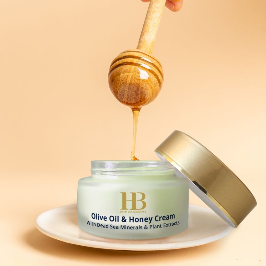 Crema hidratanta cu ulei de masline si miere, Health and Beauty Marea Moarta, fara parabeni, Omega 3+6, SPF-20, 50 ml