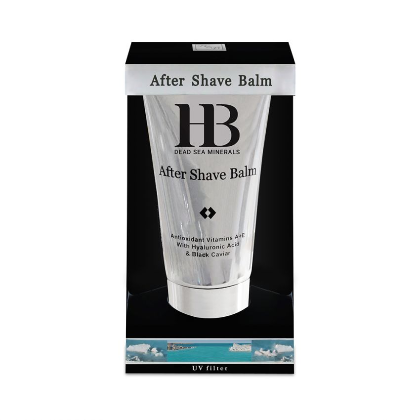 After shave balsam imbogatit cu Acid Hialuronic & Caviar Negru, HB, cu filtru UV, 150 ml