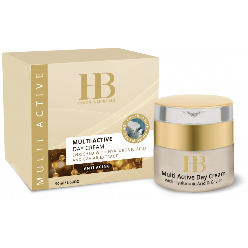 Set cadou CAVIAR 3 produse,  crema de zi + crema de noapte + demachiant, cu minerale de la Marea Moarta, HB Dead Sea