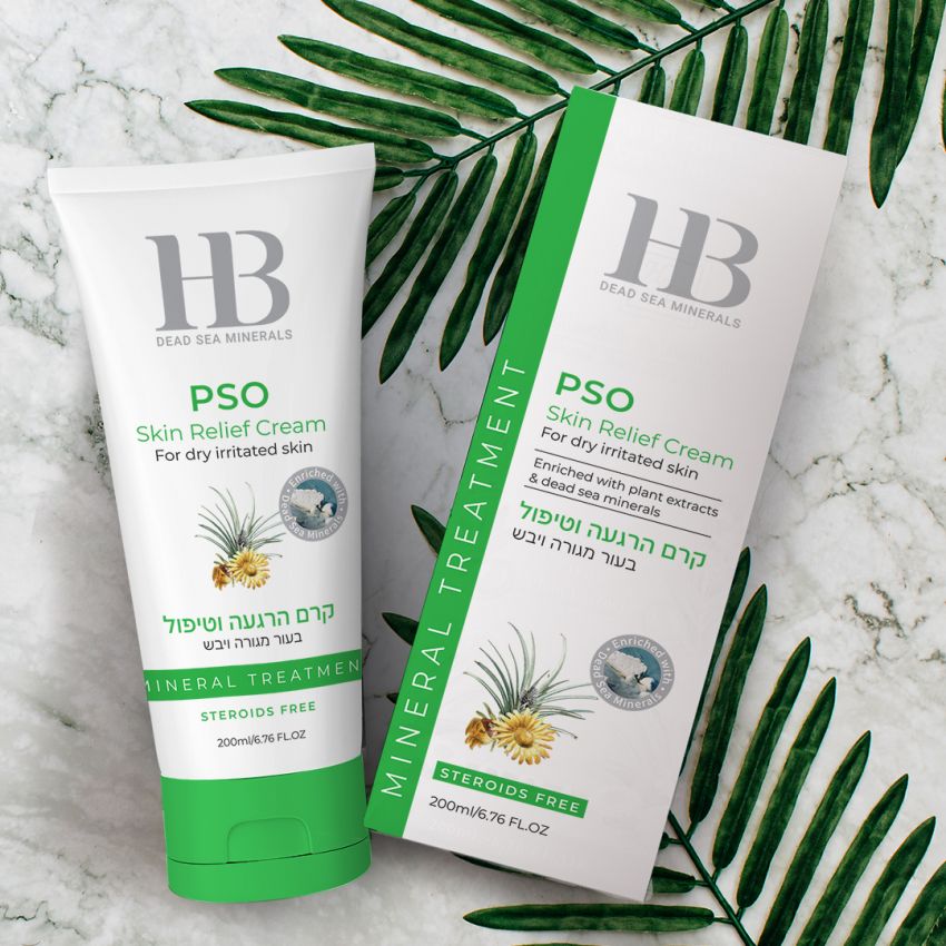 Crema pentru calmarea problemelor de psoriazis, Health and Beauty Marea Moarta, fara parabeni, 200 ml