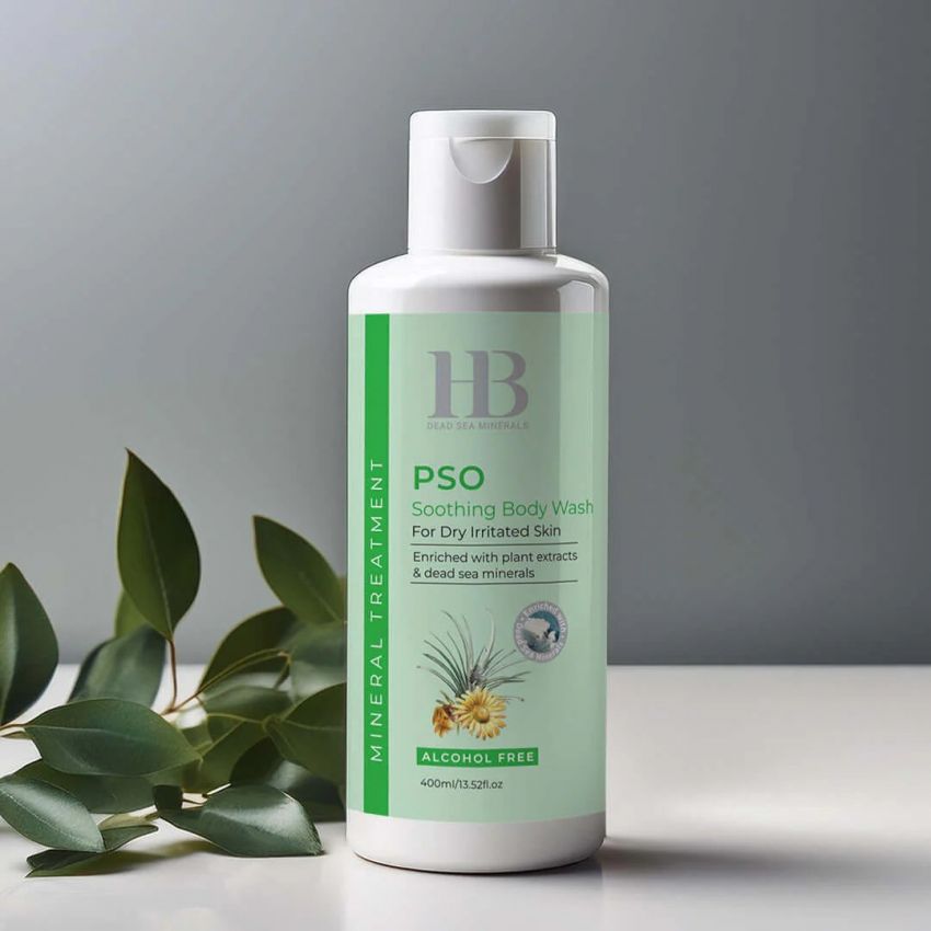 Gel de duș calmant pentru piele iritată, uscată sau cu psoriazis, HB Dead Sea, 400 ml