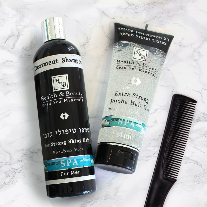 Sampon tratament cu catina pentru barbati, Health and Beauty Marea Moarta, 400 ml