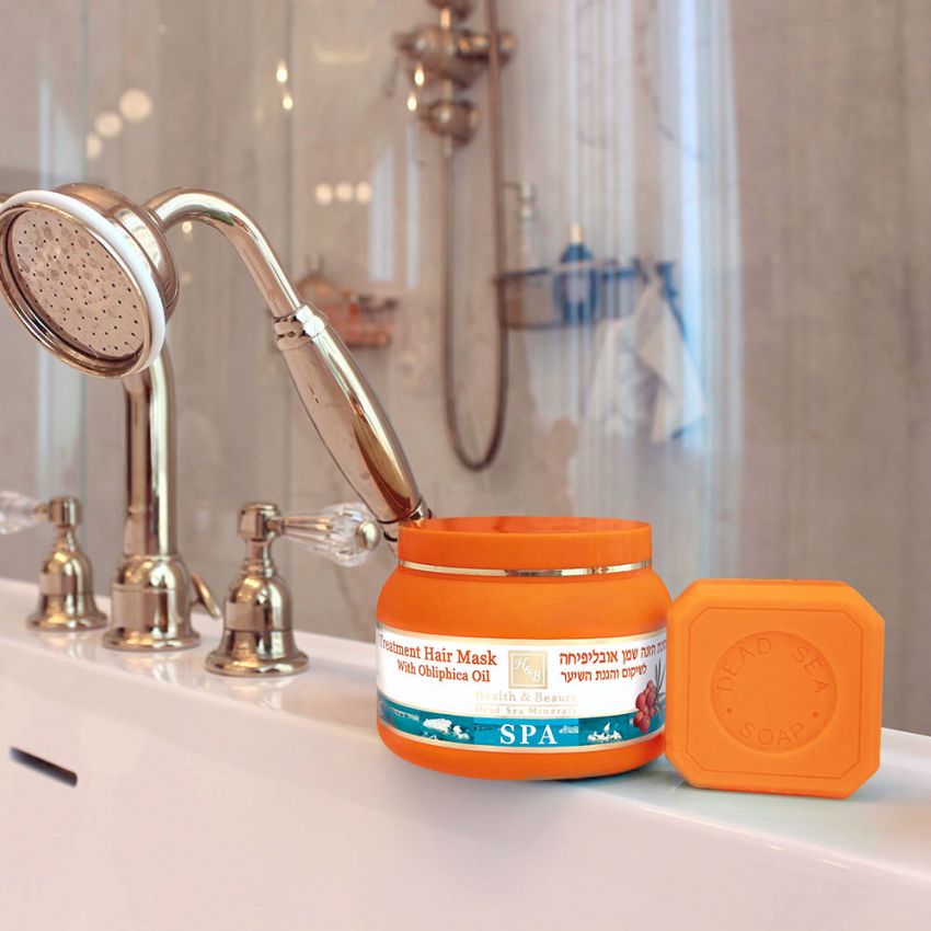 Masca tratament pentru par cu ulei de catina alba, HB Dead Sea, vitamina B5, extract de morcovi, 250 ml