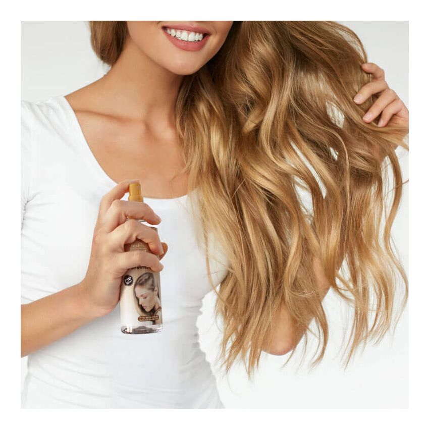 Spray de par cu keratina, cu efect hidratant si stralucitor, Health and Beauty Marea Moarta, 200 ml