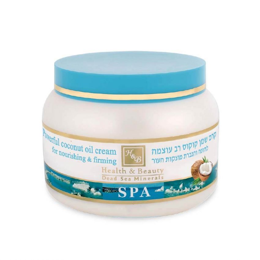 Puternic de nuca de cocos Crema Ulei pentru Hranitor si Fermitate, Health and Beauty Marea Moarta, 250 ml