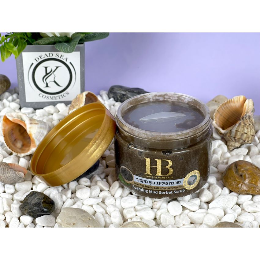 Sorbet exfoliant cu namol de la Marea Moarta pentru corp, Health and Beauty Marea Moarta, fara parabeni, 450 gr
