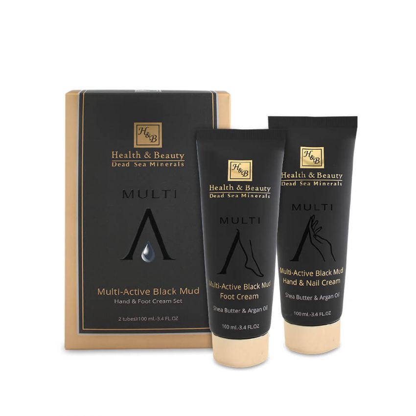 Set Crema de picioare muti-activa pentru maini si picioare, Health and Beauty Marea Moarta, 2 tuburi X 100 ml