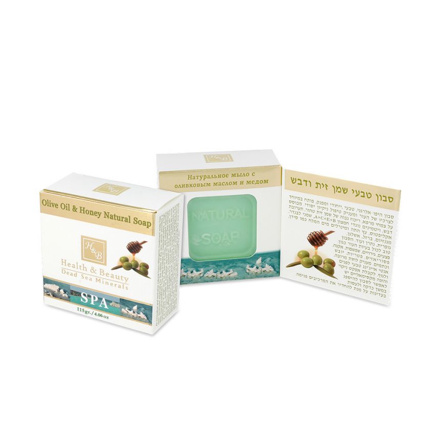 Ulei de masline & Honey Sapun natural, Health and Beauty Marea Moarta, 115 gr