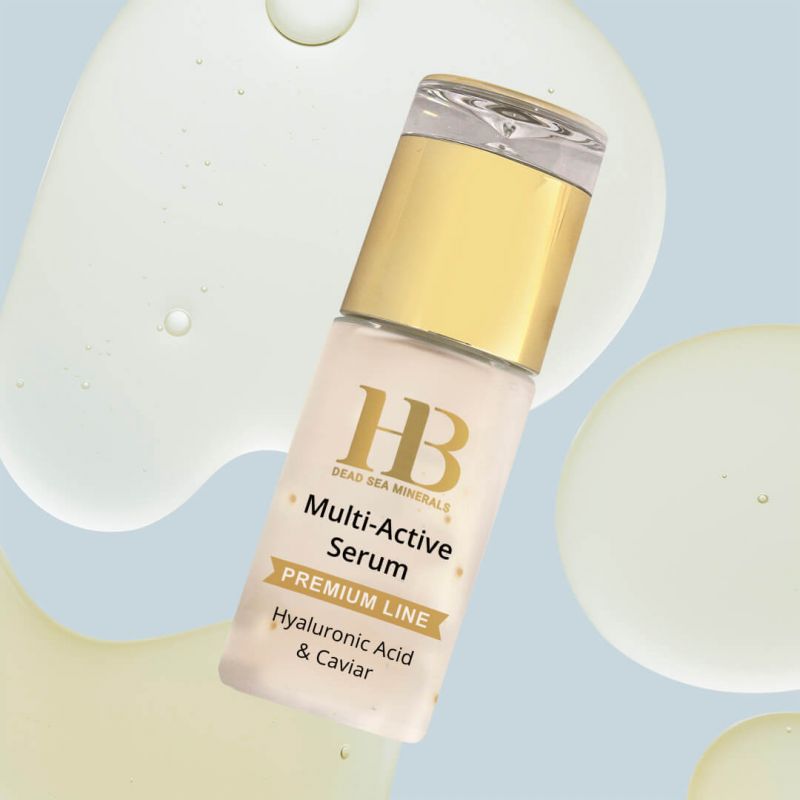 Ser Multi-Activ cu acid hialuronic si caviar, Health and Beauty Marea Moarta, anti-imbatranire, Omega 3+6, 40 ml