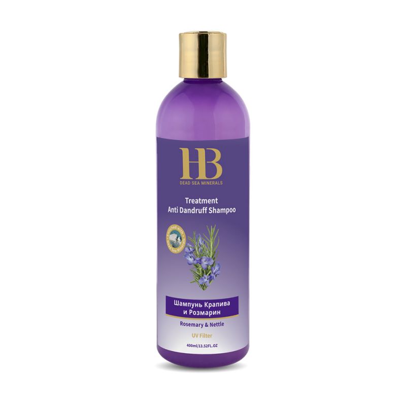 Sampon anti matreata cu urzica si rozmarin, Health and Beauty Marea Moarta, fara parabeni, 400 ml