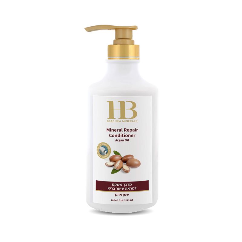 Balsam reparator cu ulei de argan si minerale, Health and Beauty Marea Moarta, 780 ml