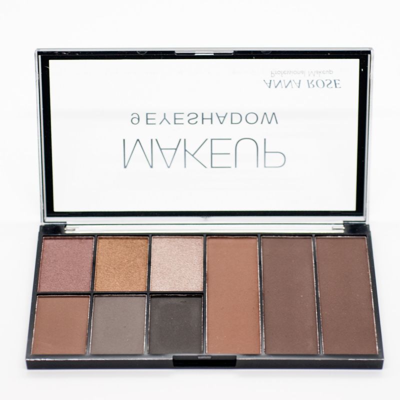 Paleta de farduri ploape Anna Rose Professional Makeup 9 Eyeshadow, 01